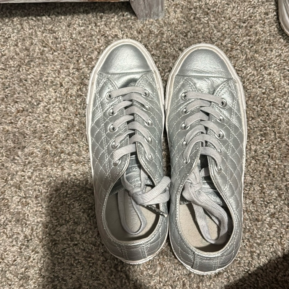 Silver Converse - image 1